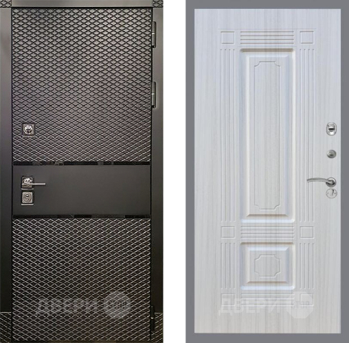 Входная металлическая Дверь Рекс (REX) 15 Черный Кварц FL-2 Сандал белый в Красноармейске