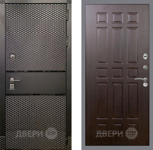 Входная металлическая Дверь Рекс (REX) 15 Черный Кварц FL-33 Венге в Красноармейске