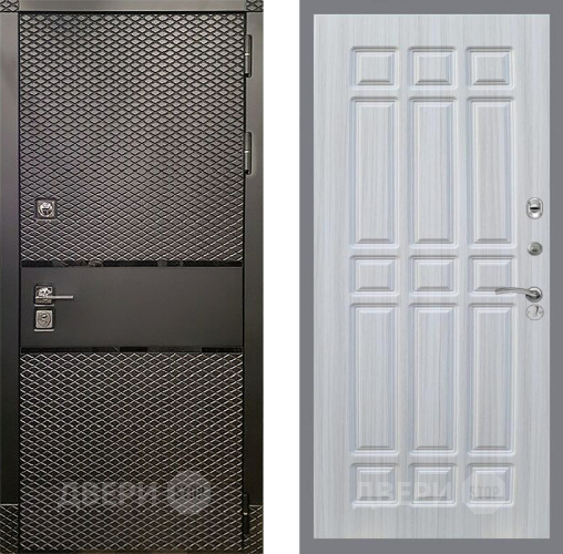 Входная металлическая Дверь Рекс (REX) 15 Черный Кварц FL-33 Сандал белый в Красноармейске