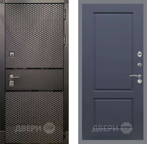 Входная металлическая Дверь Рекс (REX) 15 Черный Кварц FL-117 Силк титан в Красноармейске