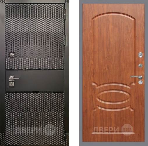 Входная металлическая Дверь Рекс (REX) 15 Черный Кварц FL-128 Морёная берёза в Красноармейске