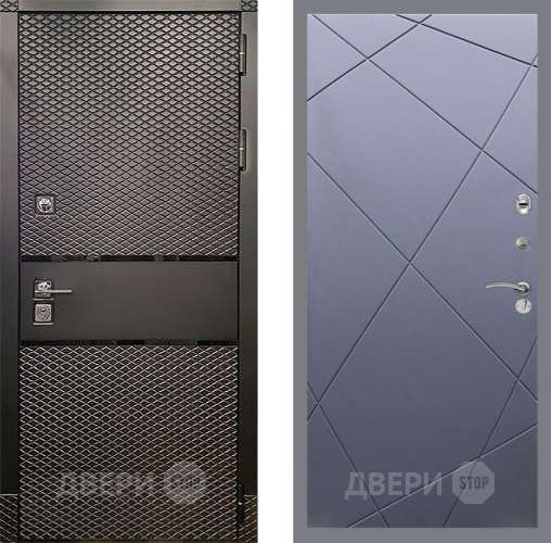 Входная металлическая Дверь Рекс (REX) 15 Черный Кварц FL-291 Силк титан в Красноармейске