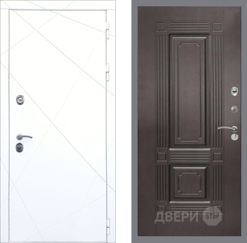 Входная металлическая Дверь Рекс (REX) 13 Силк Сноу FL-2 Венге в Красноармейске