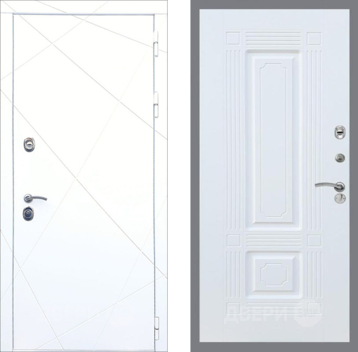 Входная металлическая Дверь Рекс (REX) 13 Силк Сноу FL-2 Силк Сноу в Красноармейске