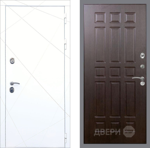 Входная металлическая Дверь Рекс (REX) 13 Силк Сноу FL-33 Венге в Красноармейске