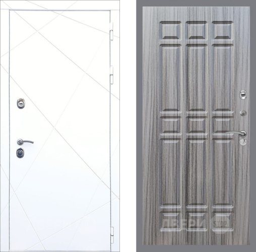 Входная металлическая Дверь Рекс (REX) 13 Силк Сноу FL-33 Сандал грей в Красноармейске