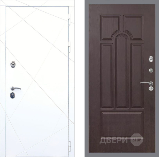 Входная металлическая Дверь Рекс (REX) 13 Силк Сноу FL-58 Венге в Красноармейске