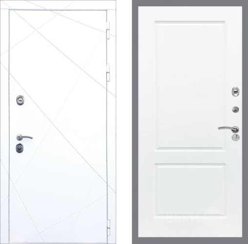 Входная металлическая Дверь Рекс (REX) 13 Силк Сноу FL-117 Силк Сноу в Красноармейске