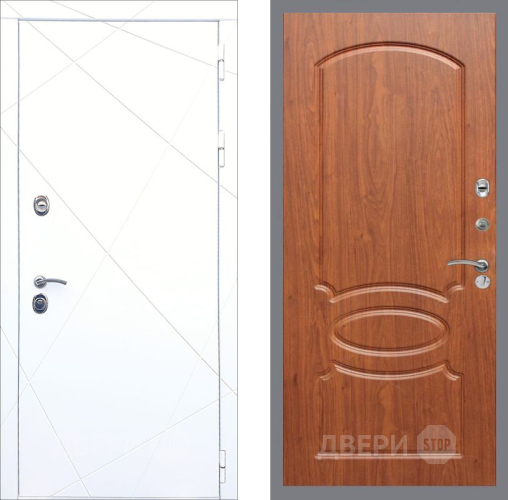 Входная металлическая Дверь Рекс (REX) 13 Силк Сноу FL-128 Морёная берёза в Красноармейске