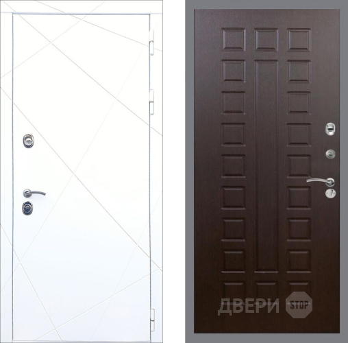 Входная металлическая Дверь Рекс (REX) 13 Силк Сноу FL-183 Венге в Красноармейске