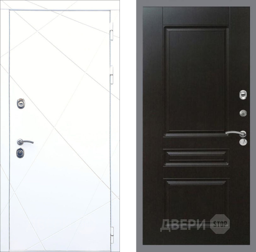 Входная металлическая Дверь Рекс (REX) 13 Силк Сноу FL-243 Венге в Красноармейске