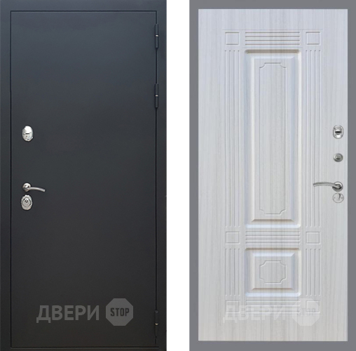 Входная металлическая Дверь Рекс (REX) 5 Черный Муар FL-2 Сандал белый в Красноармейске