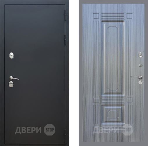 Входная металлическая Дверь Рекс (REX) 5 Черный Муар FL-2 Сандал грей в Красноармейске