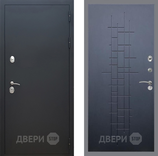 Входная металлическая Дверь Рекс (REX) 5 Черный Муар FL-289 Ясень черный в Красноармейске