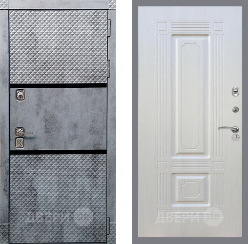 Входная металлическая Дверь Рекс (REX) 15 Бетон Темный FL-2 Лиственница беж в Красноармейске