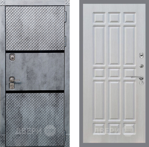 Входная металлическая Дверь Рекс (REX) 15 Бетон Темный FL-33 Лиственница беж в Красноармейске