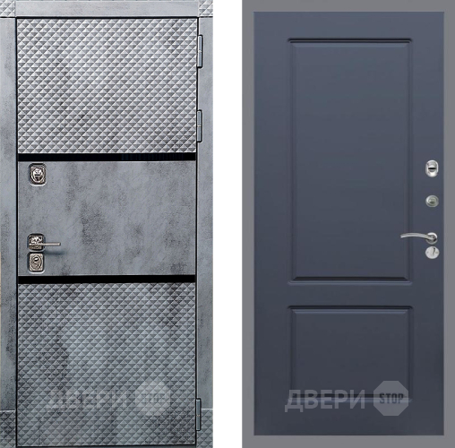 Входная металлическая Дверь Рекс (REX) 15 Бетон Темный FL-117 Силк титан в Красноармейске