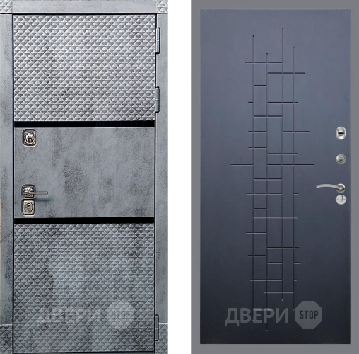 Входная металлическая Дверь Рекс (REX) 15 Бетон Темный FL-289 Ясень черный в Красноармейске