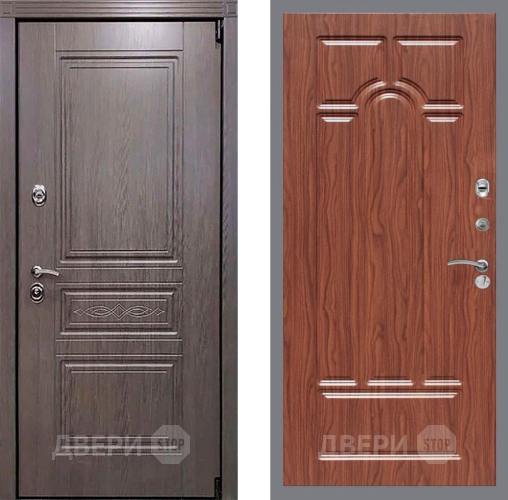 Входная металлическая Дверь Рекс (REX) Премиум-S FL-58 орех тисненый в Красноармейске