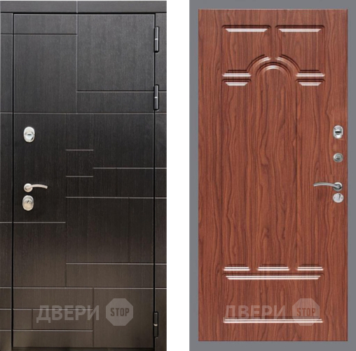 Входная металлическая Дверь Рекс (REX) 20 FL-58 орех тисненый в Красноармейске