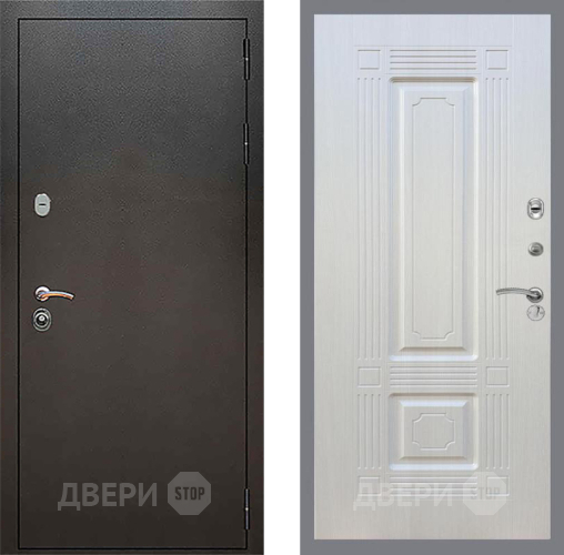 Входная металлическая Дверь Рекс (REX) 5 Серебро Антик FL-2 Лиственница беж в Красноармейске