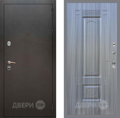 Входная металлическая Дверь Рекс (REX) 5 Серебро Антик FL-2 Сандал грей в Красноармейске