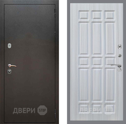 Входная металлическая Дверь Рекс (REX) 5 Серебро Антик FL-33 Сандал белый в Красноармейске