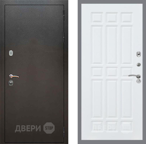 Дверь Рекс (REX) 5 Серебро Антик FL-33 Силк Сноу в Красноармейске