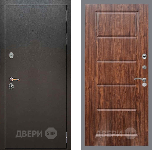 Входная металлическая Дверь Рекс (REX) 5 Серебро Антик FL-39 орех тисненый в Красноармейске