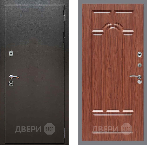 Входная металлическая Дверь Рекс (REX) 5 Серебро Антик FL-58 орех тисненый в Красноармейске