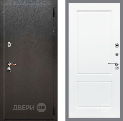 Дверь Рекс (REX) 5 Серебро Антик FL-117 Силк Сноу в Красноармейске