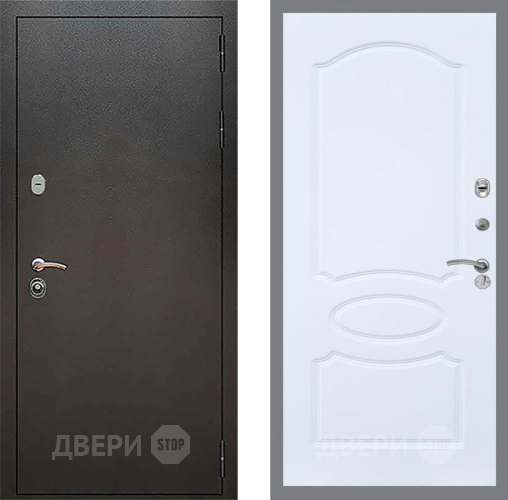Дверь Рекс (REX) 5 Серебро Антик FL-128 Силк Сноу в Красноармейске