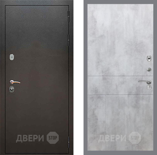 Дверь Рекс (REX) 5 Серебро Антик FL-290 Бетон светлый в Красноармейске