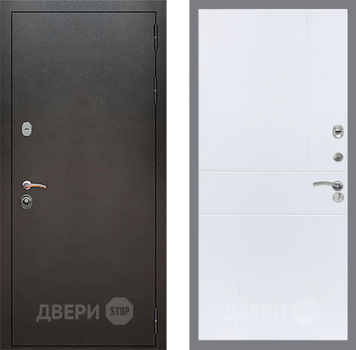 Дверь Рекс (REX) 5 Серебро Антик FL-290 Силк Сноу в Красноармейске