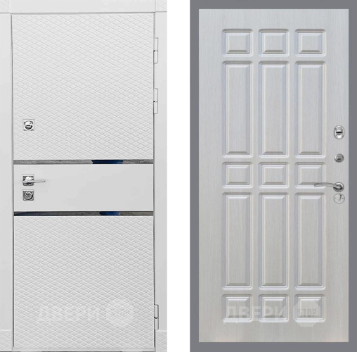 Входная металлическая Дверь Рекс (REX) 15 Силк Сноу FL-33 Лиственница беж в Красноармейске