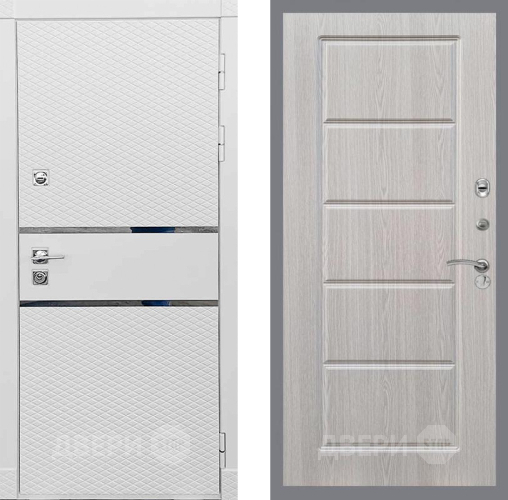 Входная металлическая Дверь Рекс (REX) 15 Силк Сноу FL-39 Беленый дуб в Красноармейске