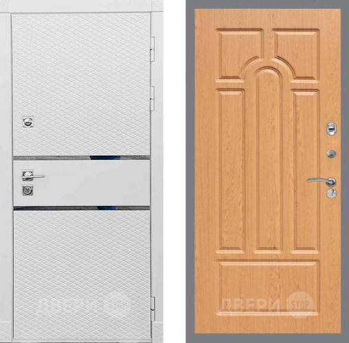 Входная металлическая Дверь Рекс (REX) 15 Силк Сноу FL-58 Дуб в Красноармейске