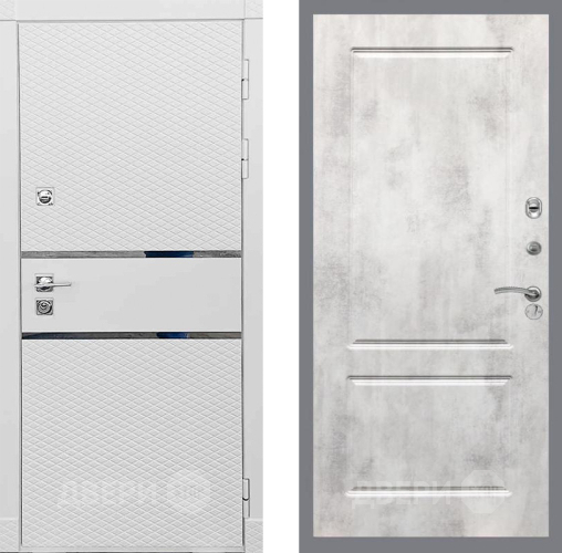 Входная металлическая Дверь Рекс (REX) 15 Силк Сноу FL-117 Бетон светлый в Красноармейске