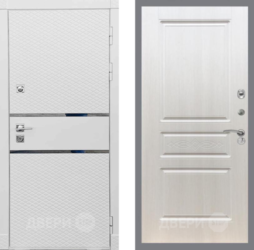 Входная металлическая Дверь Рекс (REX) 15 Силк Сноу FL-243 Лиственница беж в Красноармейске