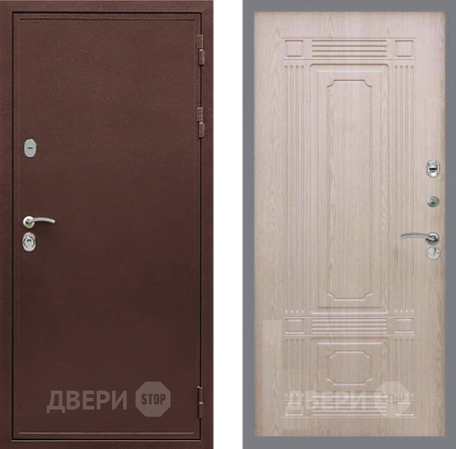 Входная металлическая Дверь Рекс (REX) 5А FL-2 Беленый дуб в Красноармейске