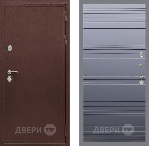Входная металлическая Дверь Рекс (REX) 5А Line Силк титан в Красноармейске