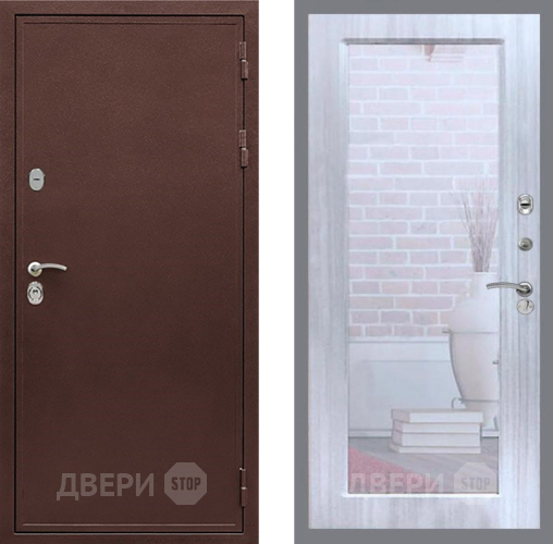 Дверь Рекс (REX) 5А Зеркало Пастораль Сандал белый в Красноармейске