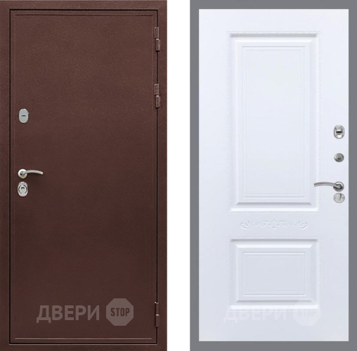 Входная металлическая Дверь Рекс (REX) 5А Смальта Силк Сноу в Красноармейске