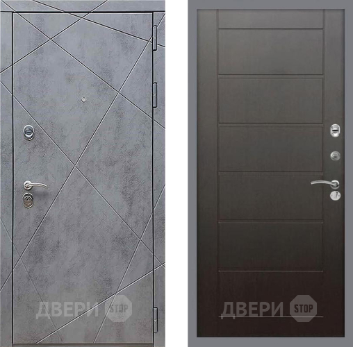 Входная металлическая Дверь Рекс (REX) 13 Бетон Темный Сити Венге в Красноармейске