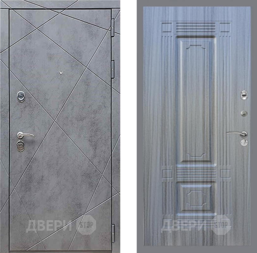Входная металлическая Дверь Рекс (REX) 13 Бетон Темный FL-2 Сандал грей в Красноармейске
