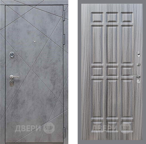 Входная металлическая Дверь Рекс (REX) 13 Бетон Темный FL-33 Сандал грей в Красноармейске