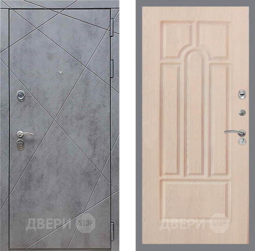 Входная металлическая Дверь Рекс (REX) 13 Бетон Темный FL-58 Беленый дуб в Красноармейске