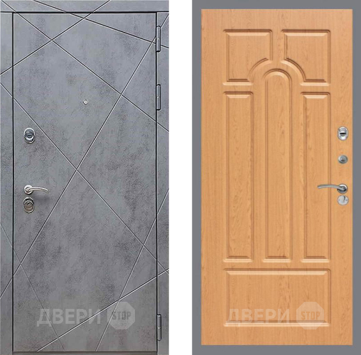 Входная металлическая Дверь Рекс (REX) 13 Бетон Темный FL-58 Дуб в Красноармейске
