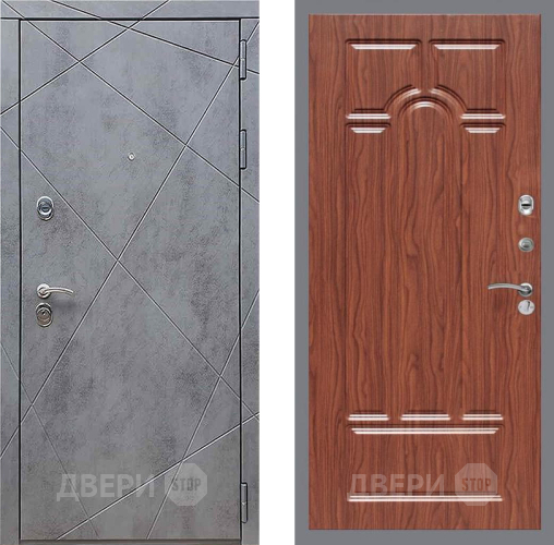 Входная металлическая Дверь Рекс (REX) 13 Бетон Темный FL-58 орех тисненый в Красноармейске