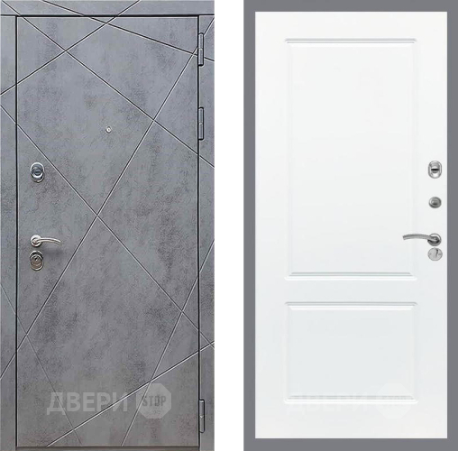 Входная металлическая Дверь Рекс (REX) 13 Бетон Темный FL-117 Силк Сноу в Красноармейске